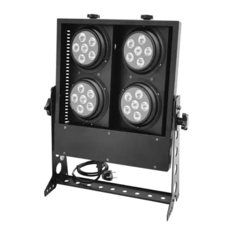 EuroLite 4 x PAR-36 TCL LED black Audience Blinder user manual