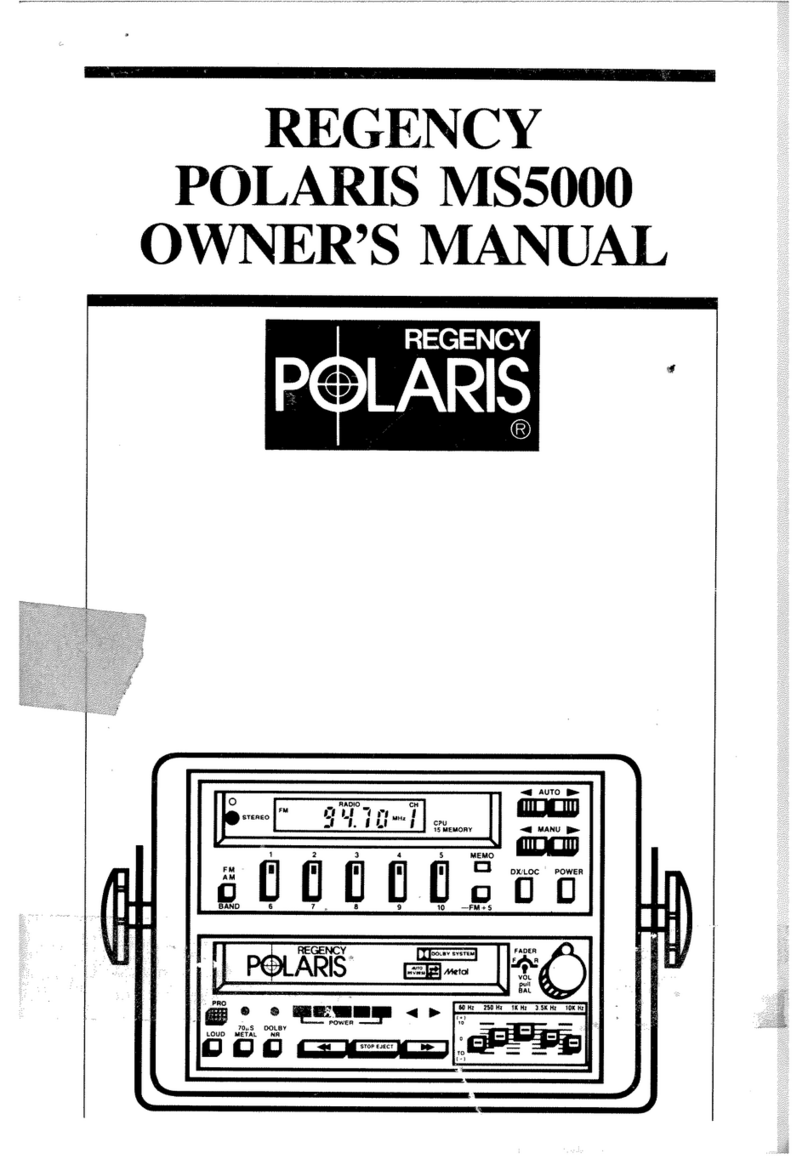 Regency Polaris MS5000 owner's manual Regency Polaris MS5000 owner's manual