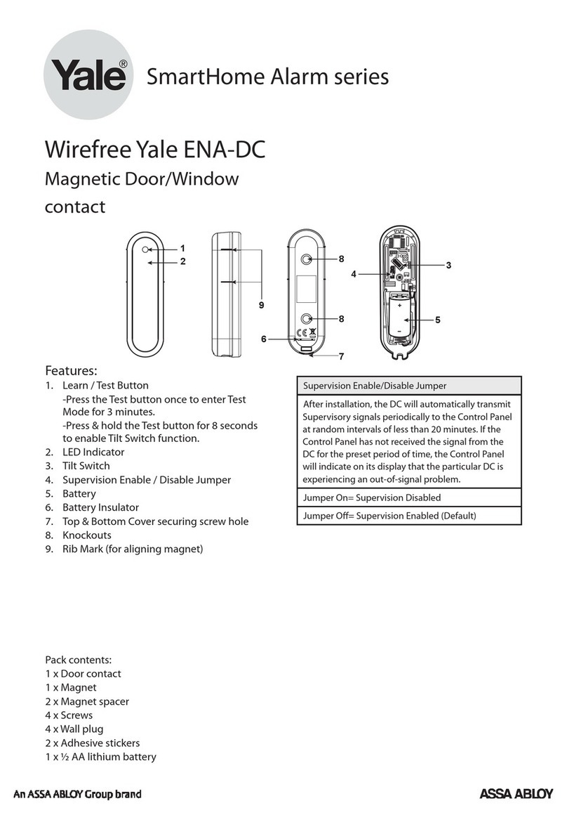 Yale ENA-DC SmartHome Alarm series User manual