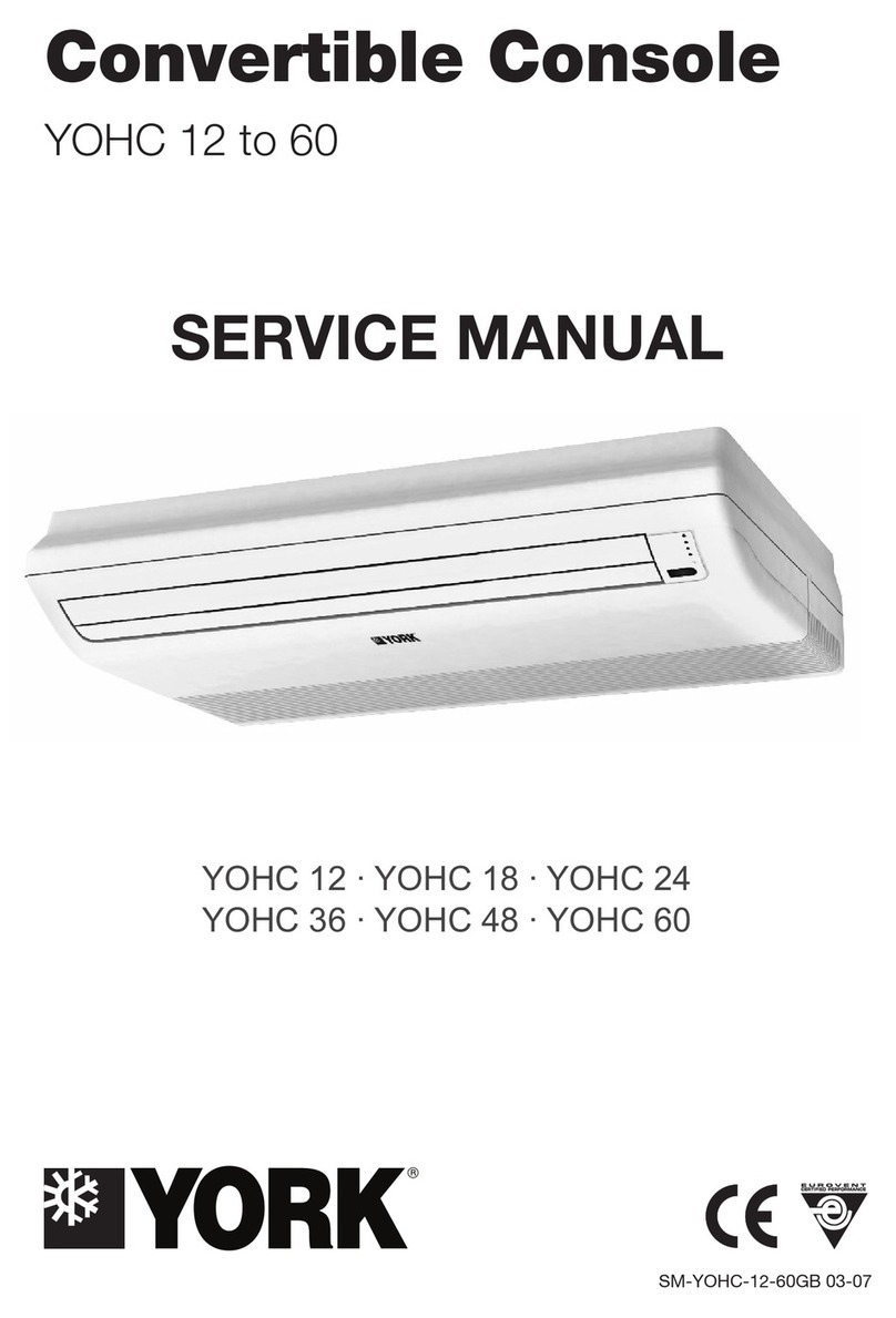 York YOHC 12 User manual