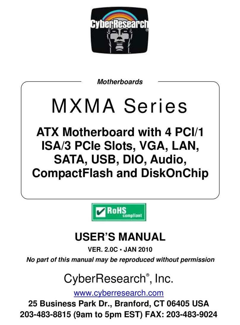 CyberResearch MXMA series User manual