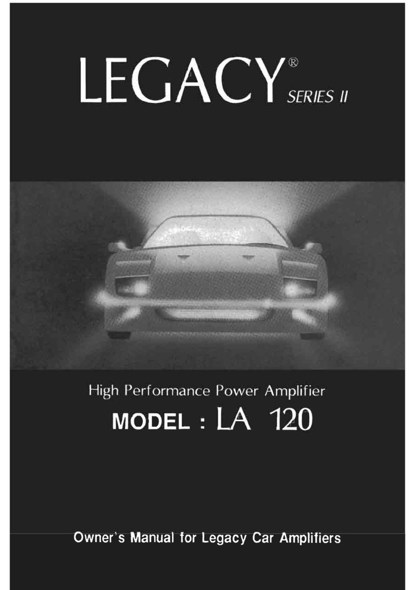 Legacy LA 120 owner's manual