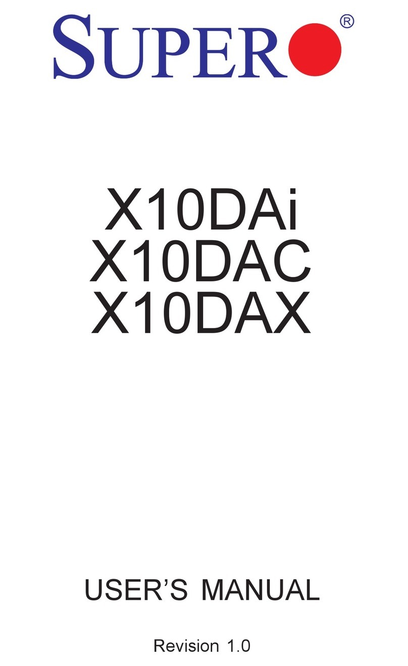 Supero X10DAi User manual Supero X10DAi User manual