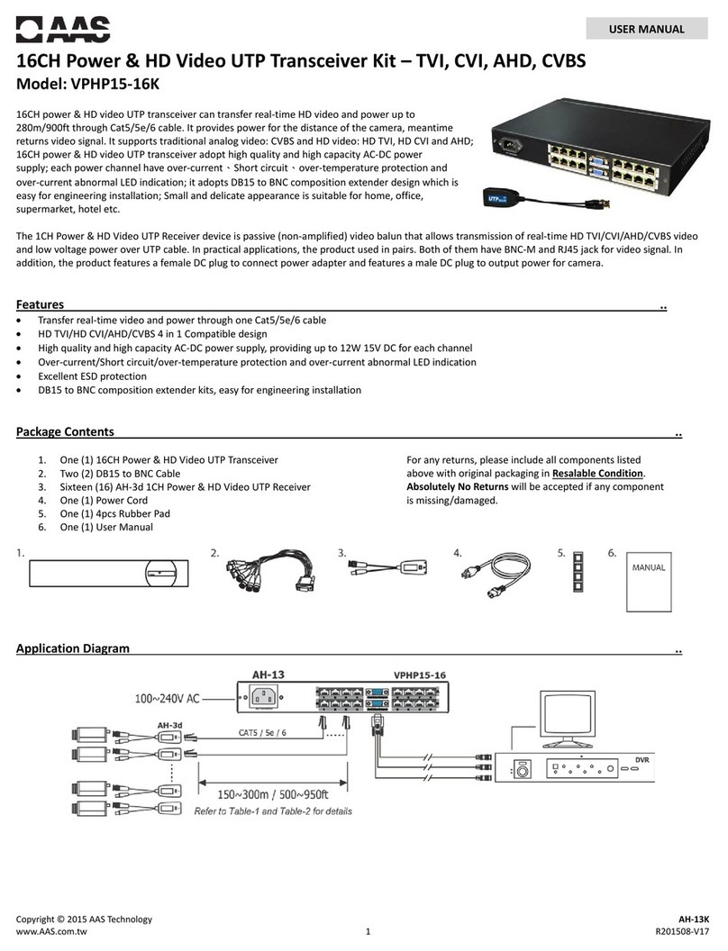 AAS VPHP15-16K user manual