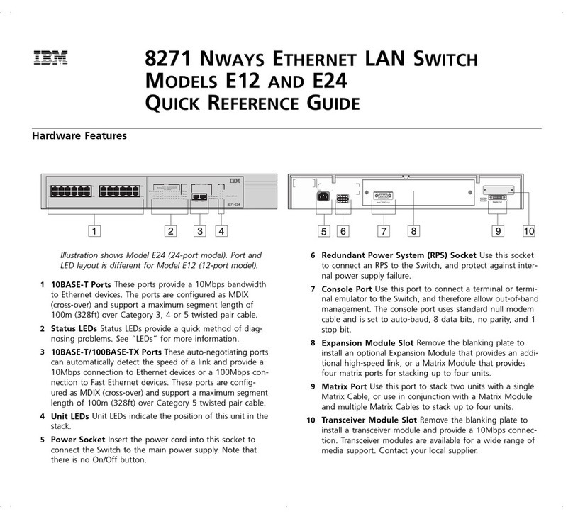 IBM E12 Quick reference guide