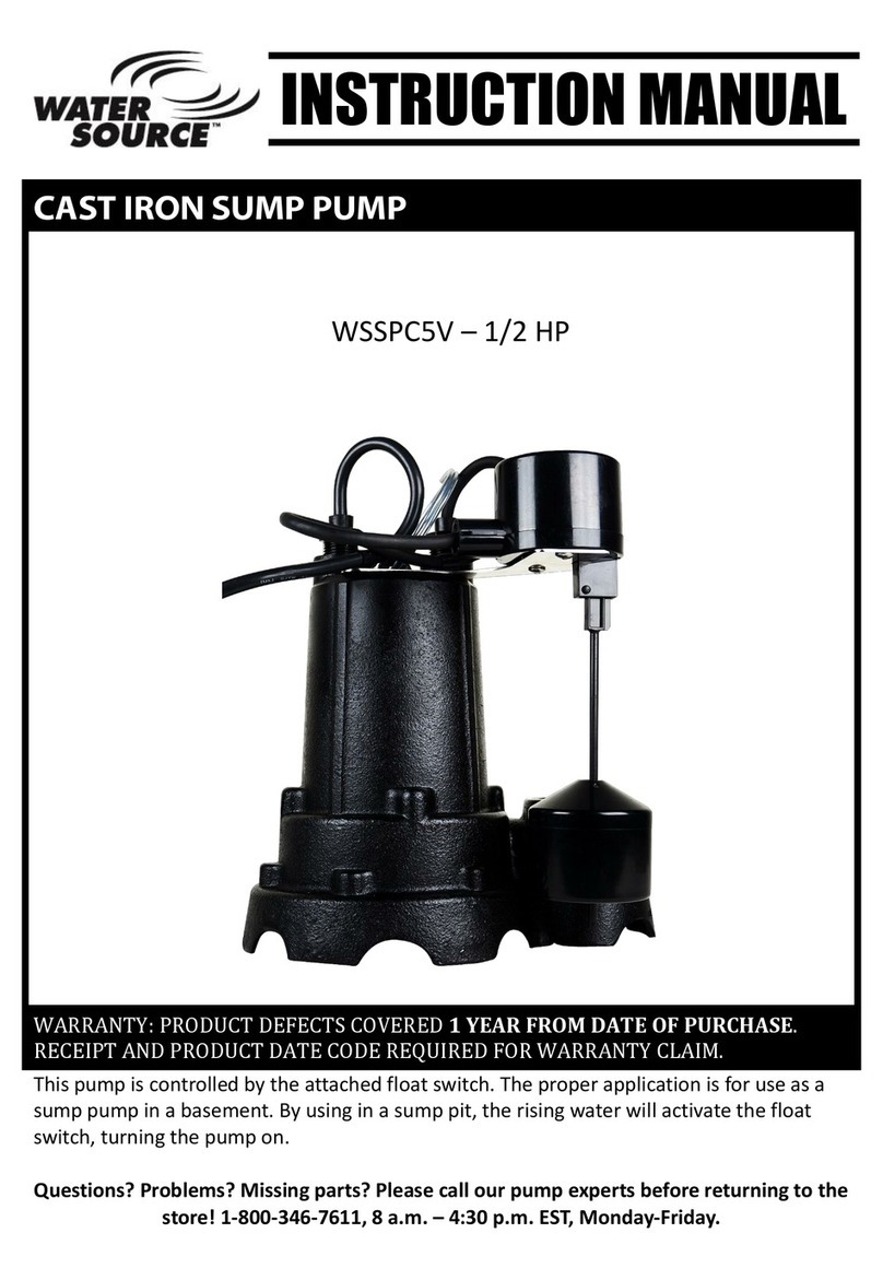 water source WSSPC3 instruction manual