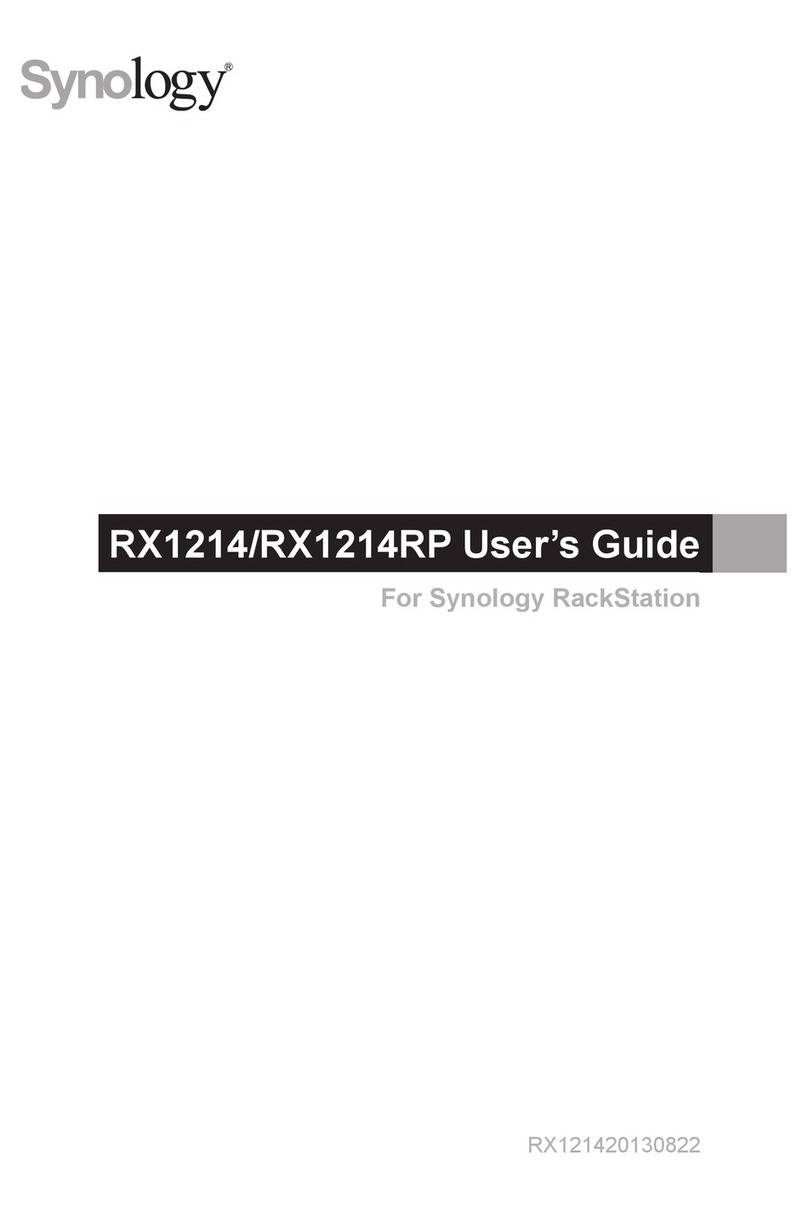 Synology RX1214 User manual