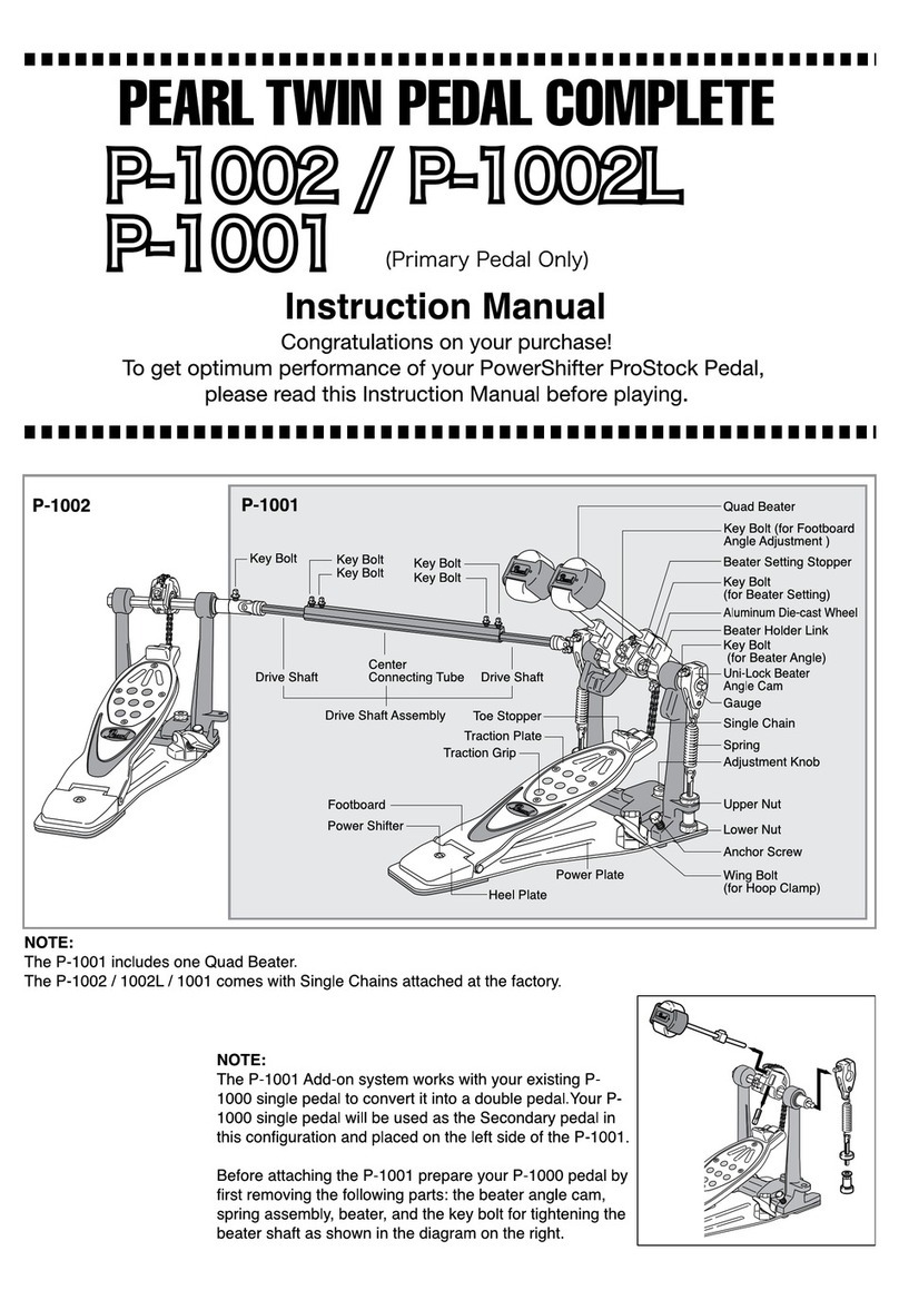Pearl P-1002 instruction manual