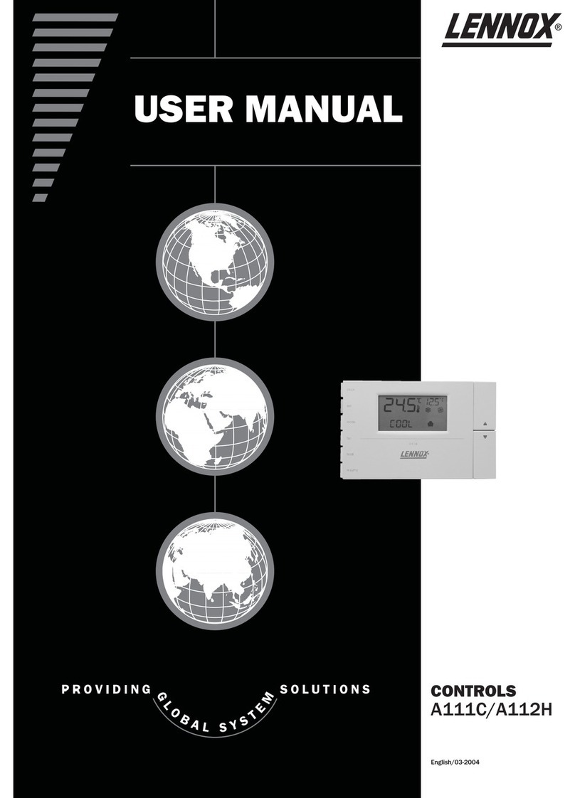 Lennox A111C User manual