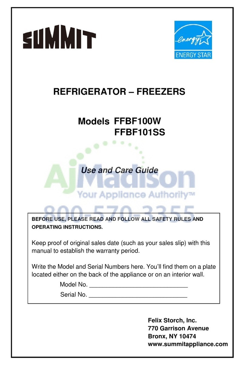 Summit FFBF100W User manual