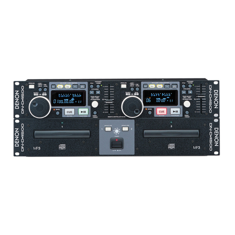 Denon DND4500 - Dual CD Player User manual