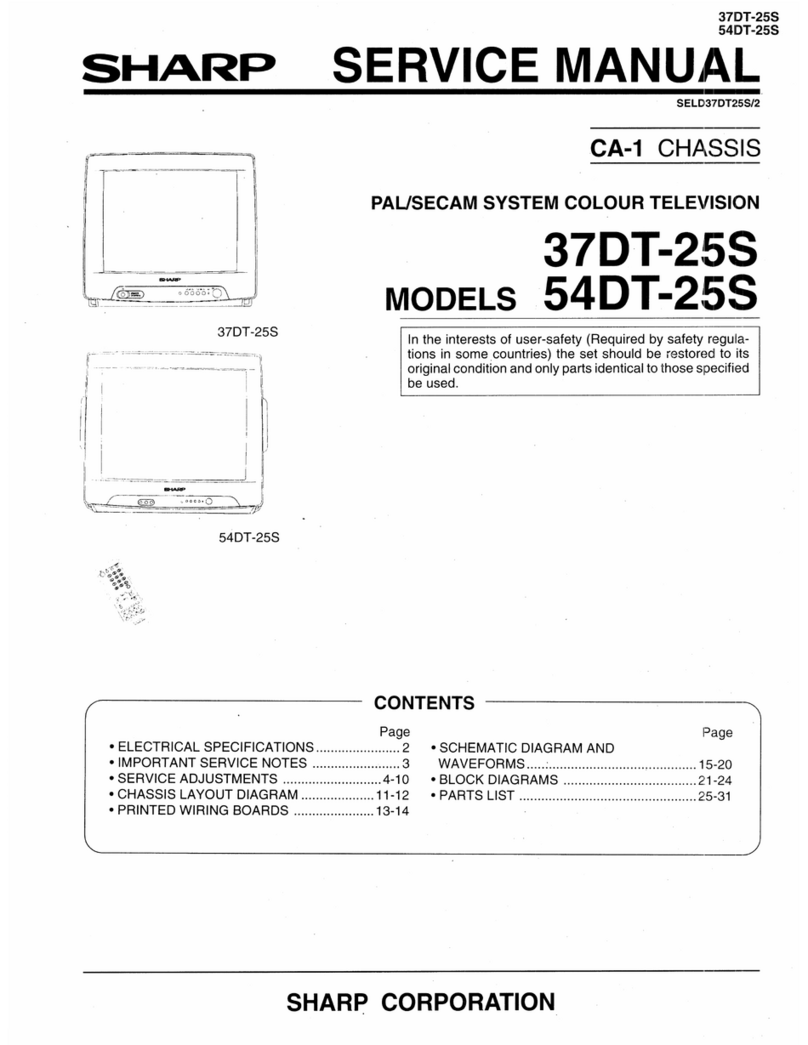 Sharp 37DT-25S User manual