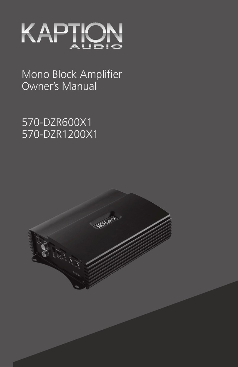 Kaption Audio 570-DZR600X1 User manual Kaption Audio 570-DZR600X1 User manual