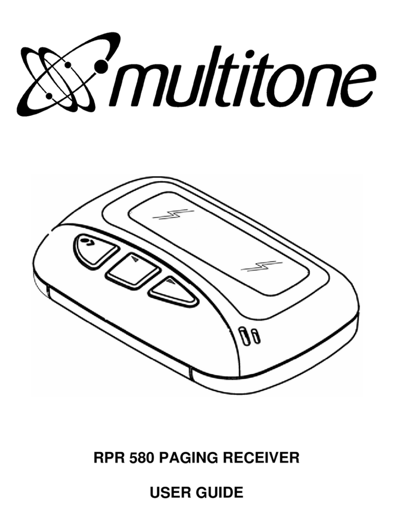 Multitone RPR 580 User manual
