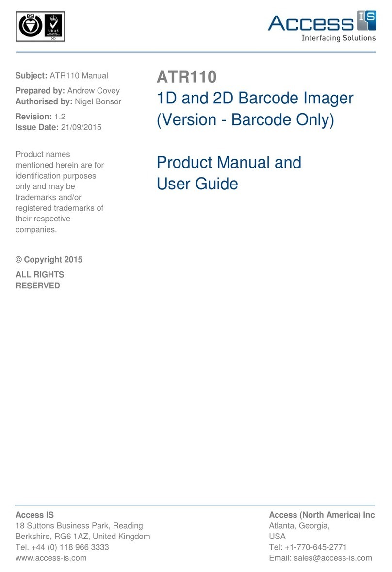 Access IS ATR110 Product manual and user guide