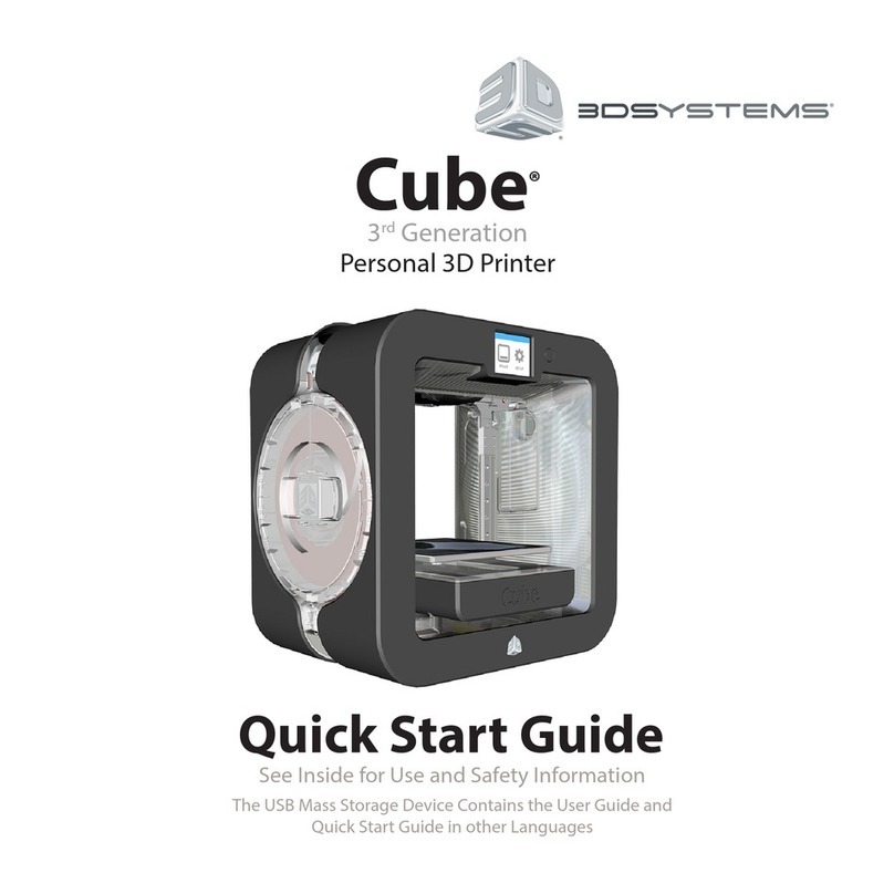 3D Systems CUBE User manual