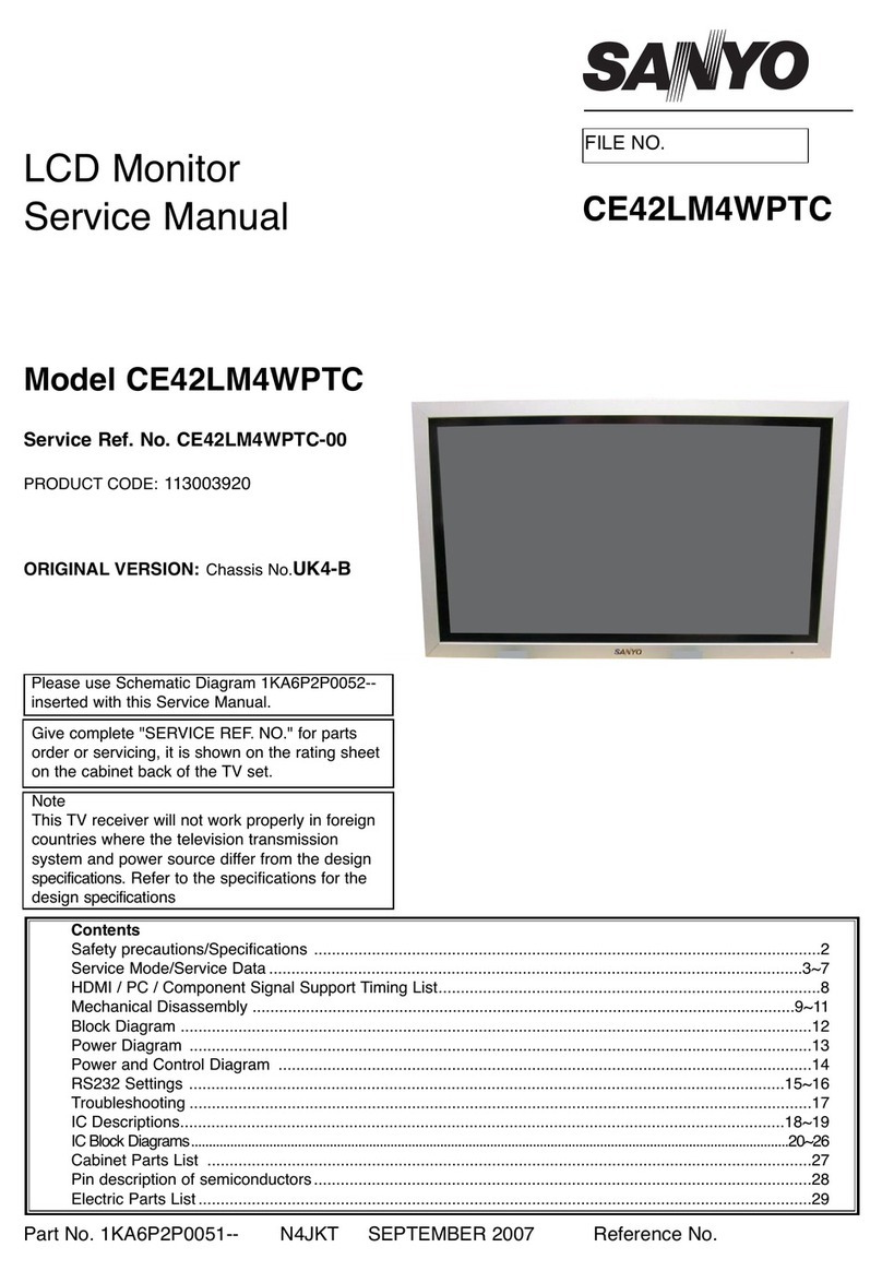 Sanyo CE42LM4WPTC User manual Sanyo CE42LM4WPTC User manual