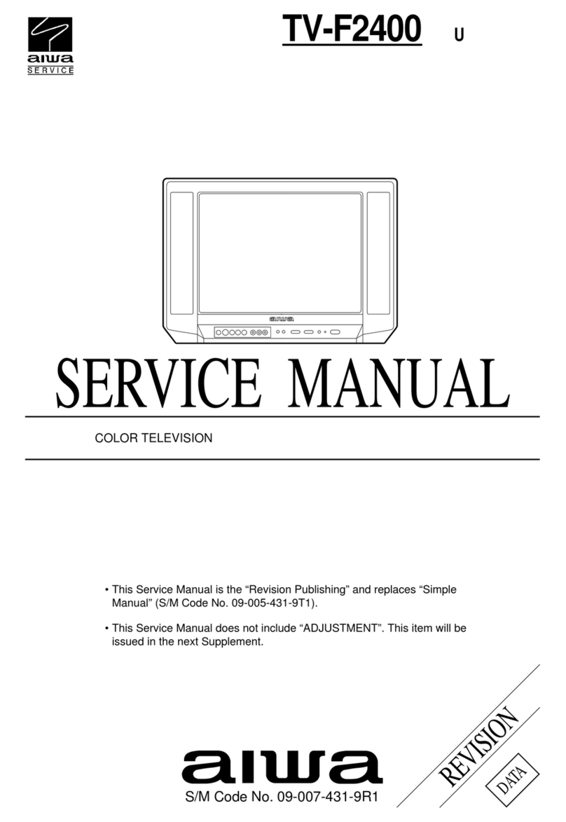 Aiwa TV-F2400 User manual Aiwa TV-F2400 User manual
