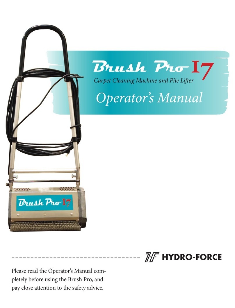 Hydro-Force Brush Pro 17 Operator's manual