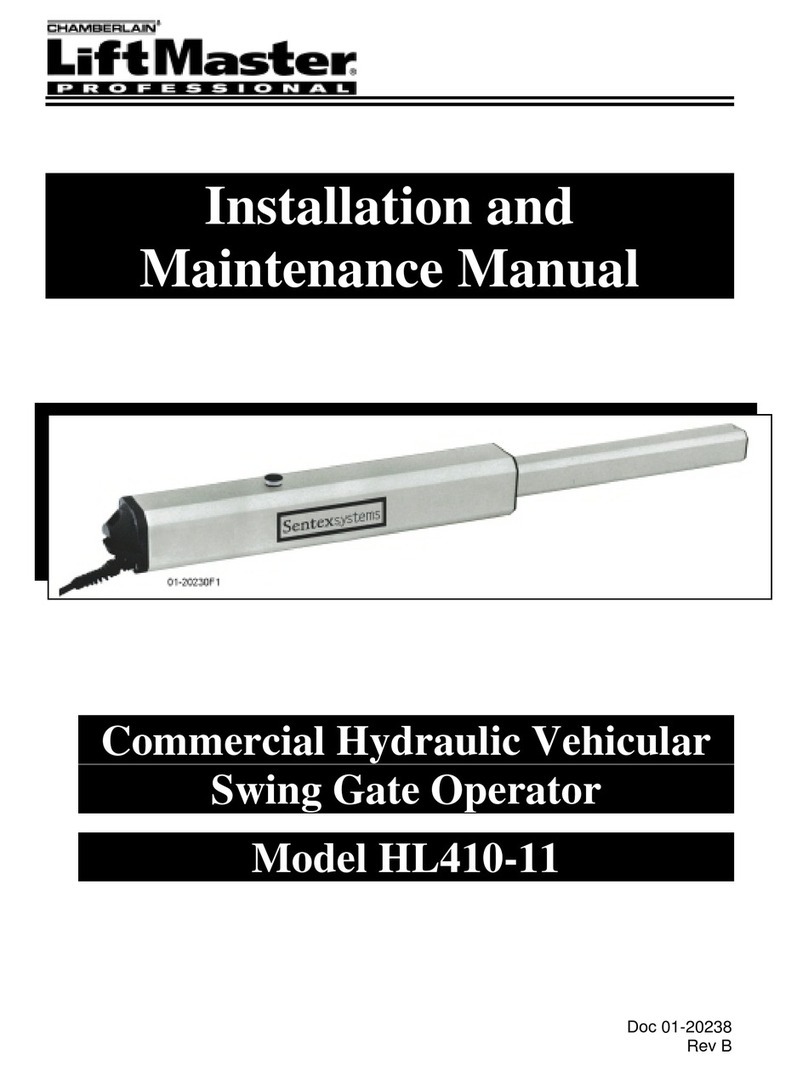Chamberlain HL410-11 Installation and maintenance manual