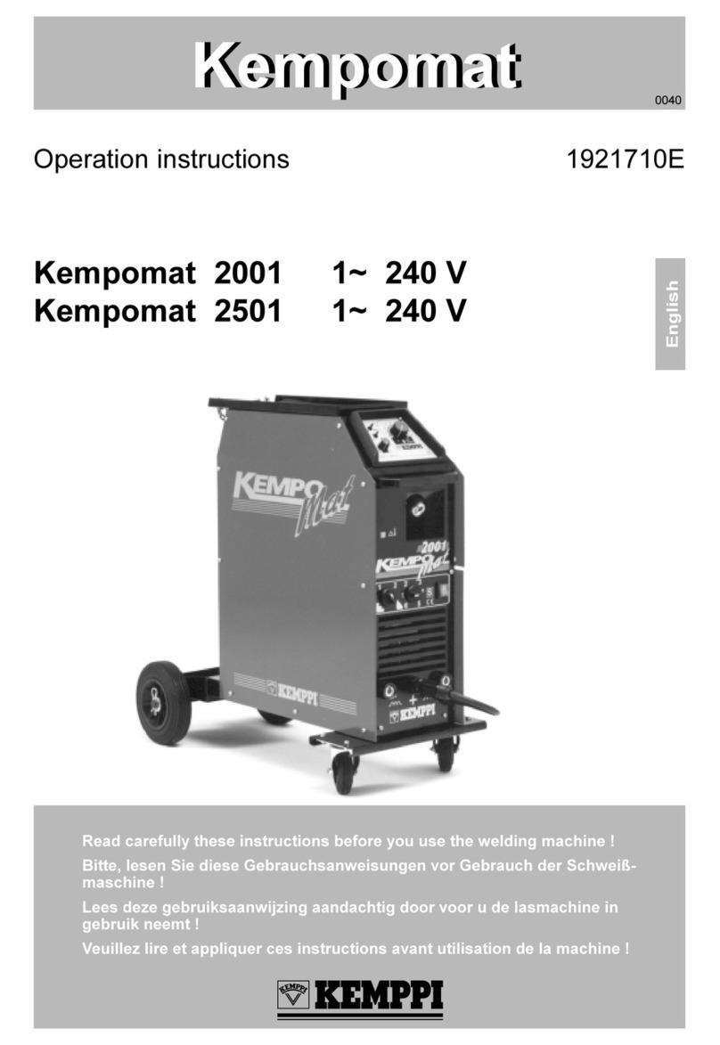 Kemppi Kempomat 2001 Technical manual