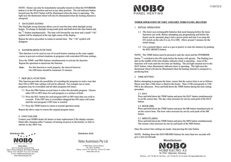 NOBOCOOL N4EA Operation guide