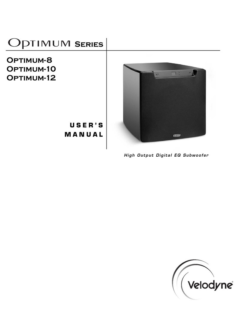 Velodyne OPTIMUM-8 - DATASHEET 2 user manual