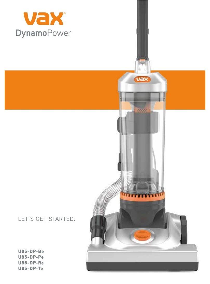 Vax DynamoPower U85-DP-Be User manual
