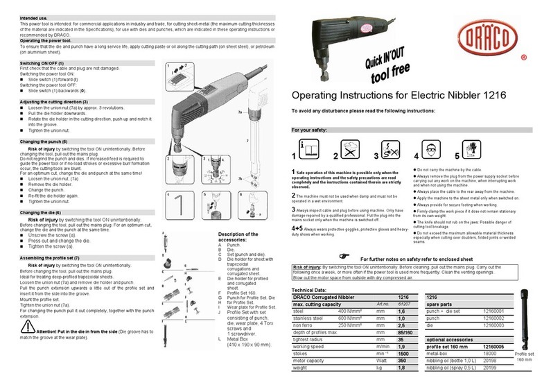 Draco 1216 User manual