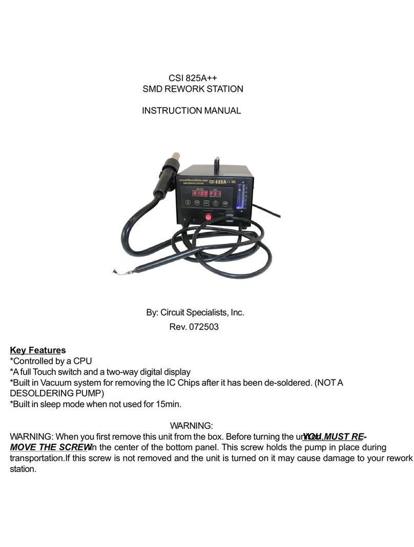 Circuit Specialists CSI 825A++ instruction manual