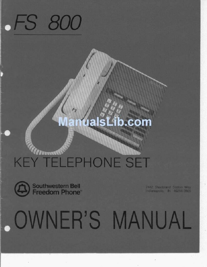 Southwestern Bell FS 800 owner's manual