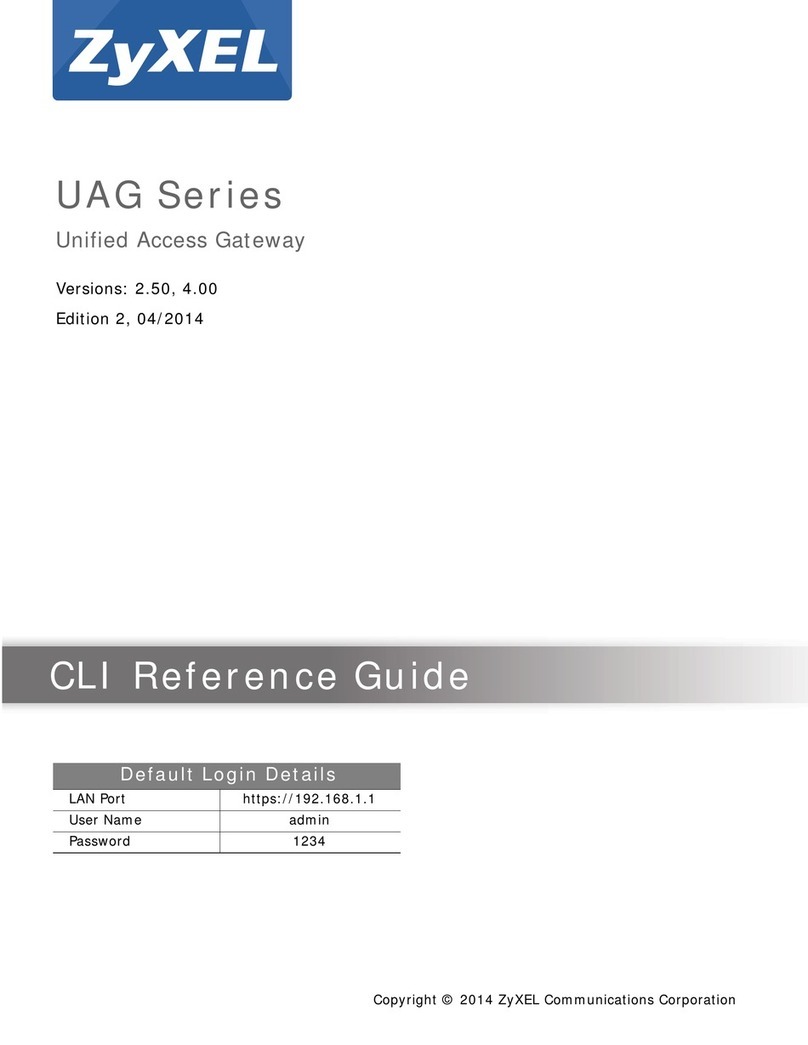 ZyXEL Communications UAG Series User manual