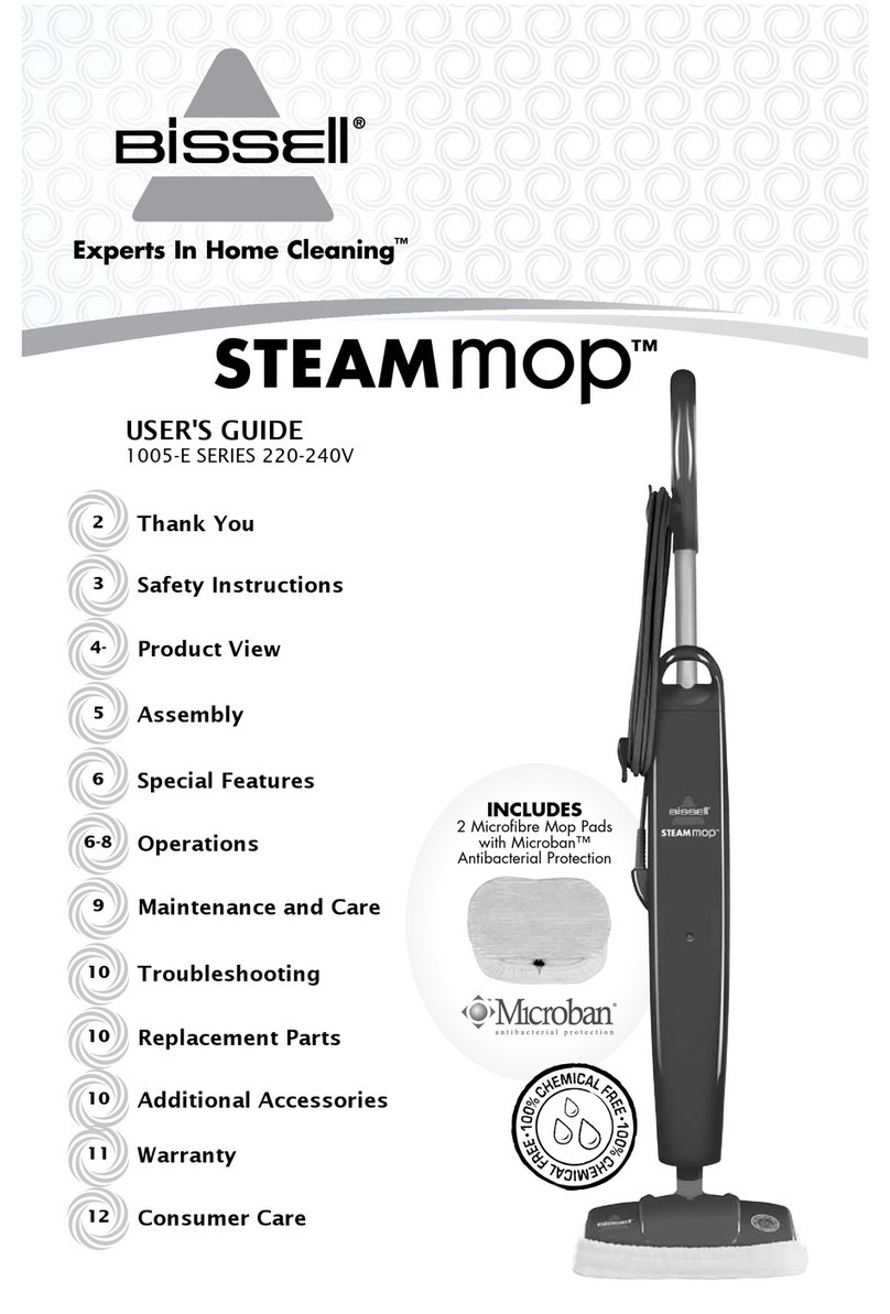 Bissell Steam Mop 1005-E SERIES user guide