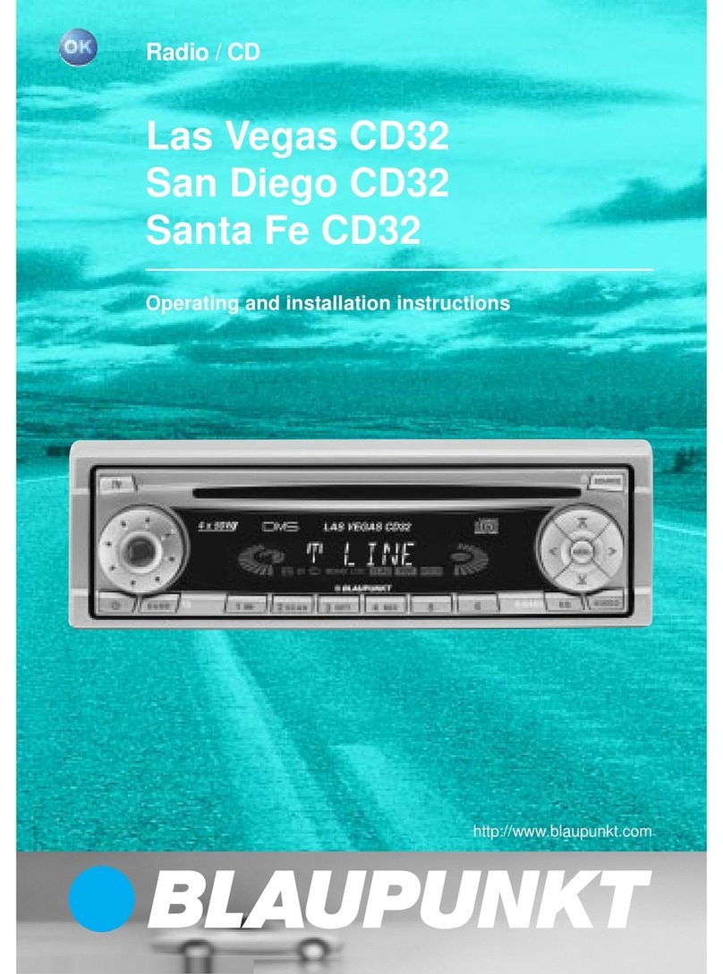 Blaupunkt Las Vegas CD32 User manual Blaupunkt Las Vegas CD32 User manual
