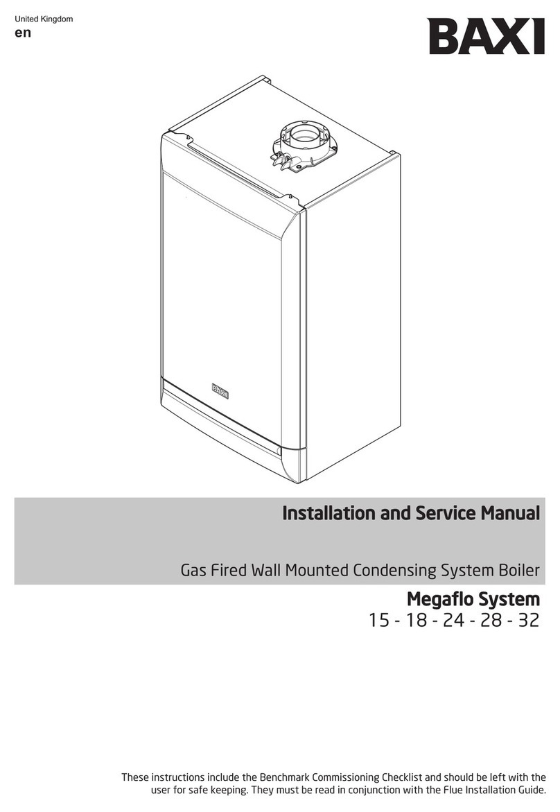 Baxi Megao System 15 Installation and service manual