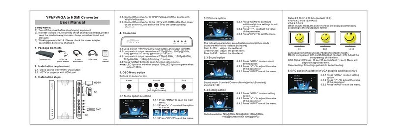 Ocean Matrix OMX-COMPVGA-HDMI user manual