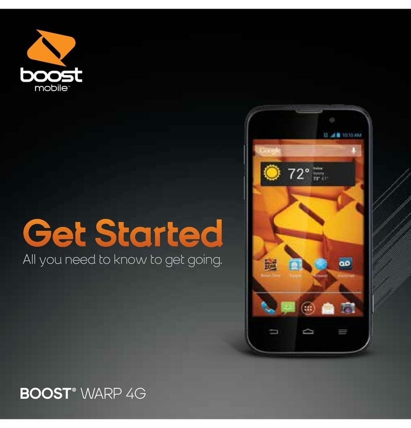 Boost WARP 4G Specification sheet