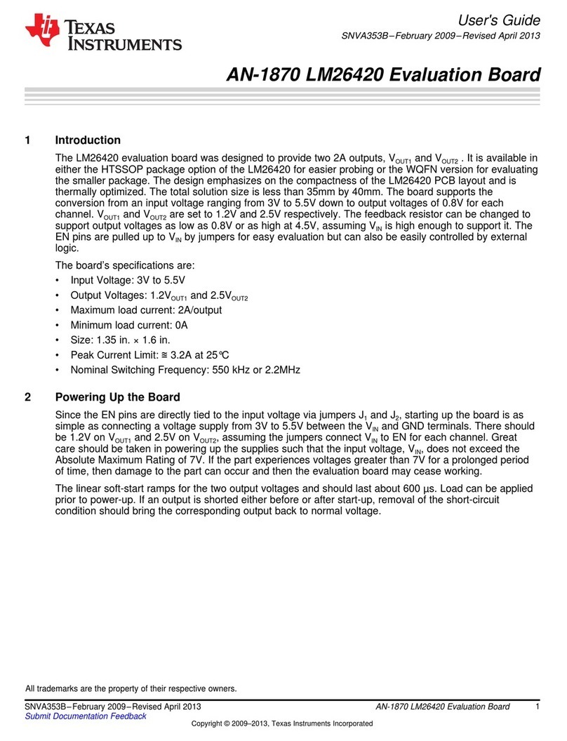 Texas Instruments AN-1870 LM26420 User manual