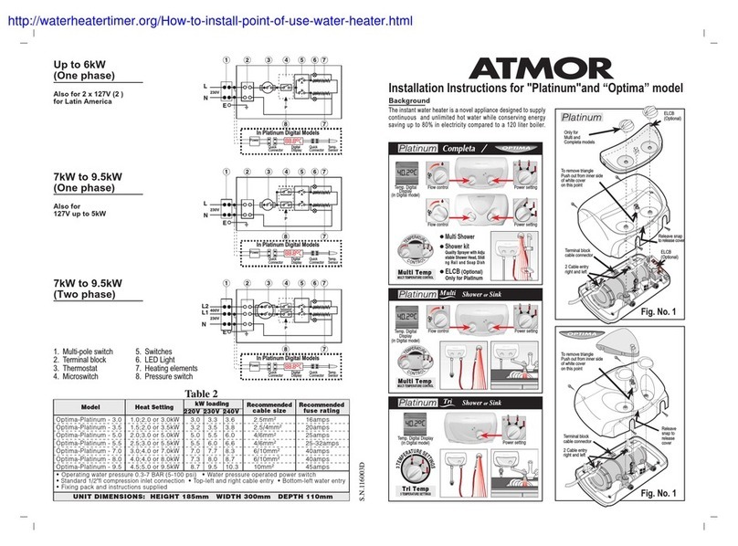 Atmor Platinum installation instructions
