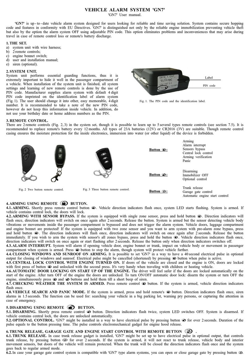 Kodinis Raktas GN7 user manual