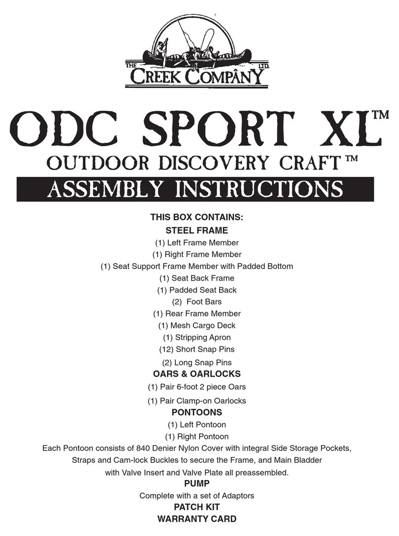 Creek Company ODC SPORT XL Assembly instructions