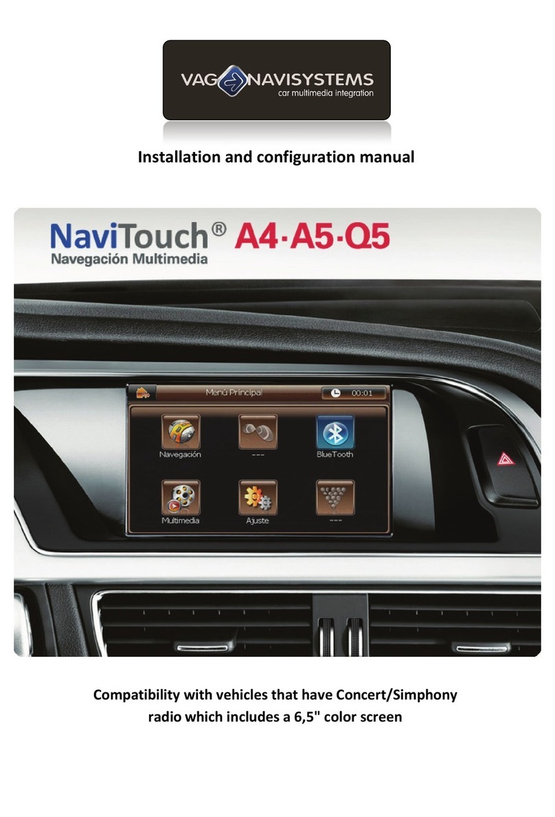 VAG-Navisystems NaviTouch Installation and configuration manual