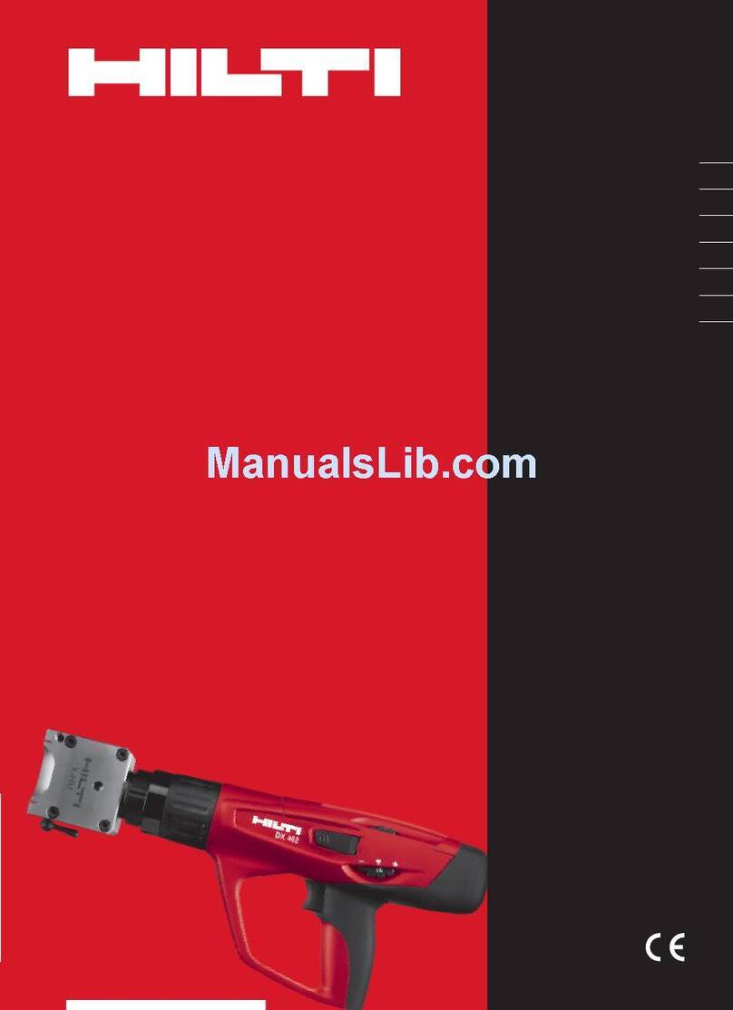 Hilti DX462CM/HM User manual