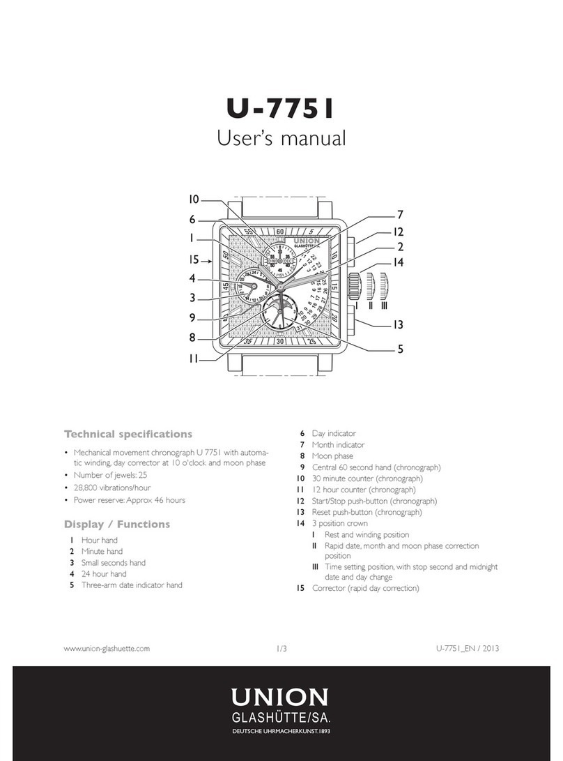 Union Glashuette U-7751 user manual