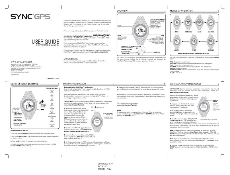 Syncactive SYNC GPS user guide