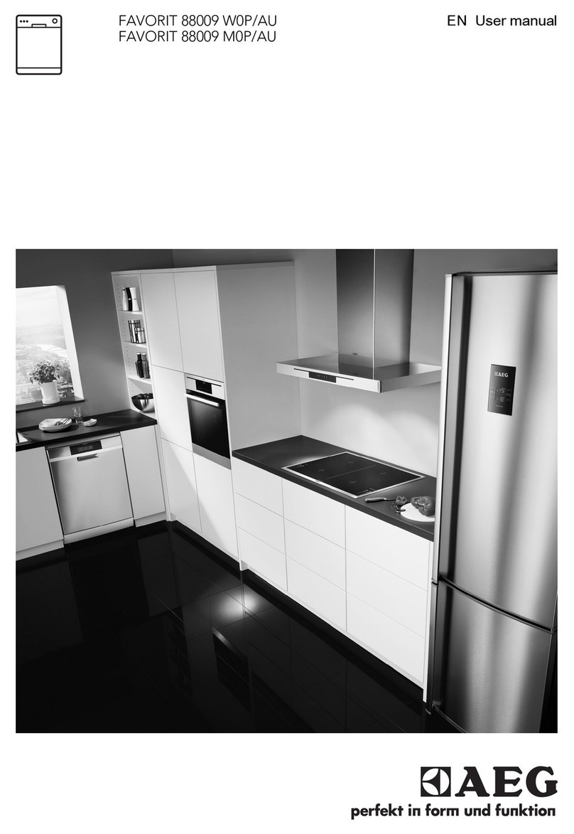 AEG FAVORIT 88009 W0P/AU User manual