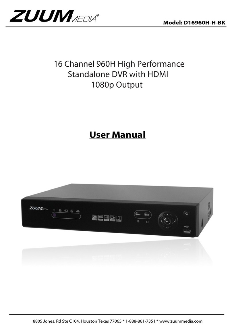 ZUUM Media D16960H-H-BK user manual