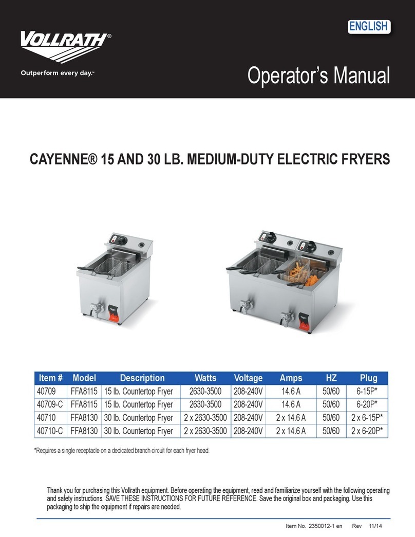 Vollrath Cayenne 15 LB User manual
