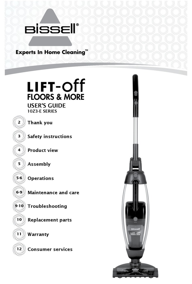 Bissell Lift-Off Floors & More 10Z3-E SERIES User manual