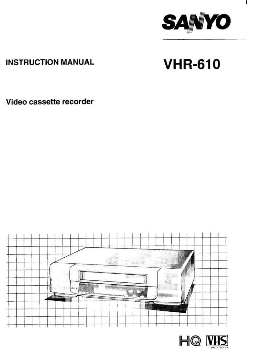 Sanyo VHR-610 User manual